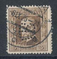 Tchécoslovaquie N°197 (o)  Perforé - Used Stamps