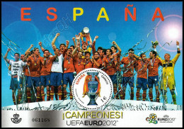 Spagna / Spain 2012: Foglietto Vittoria UEFA Euro 2012 / UEFA Euro 2012 Winner S/S ** - Championnat D'Europe (UEFA)