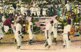 Wallis Et Futuna Carte Postale NOUMEA PILOU Indigene Wallisien Migrant Administration Casque Colonial Danse Neuve TBE - Cartas & Documentos