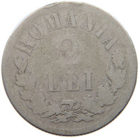 ROMANIA 2 LEI 1873 Carol I. 1866-1914 #t009 0047 - Roumanie