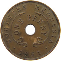 RHODESIA PENNY 1951 George VI. (1936-1952) #a092 0615 - Rhodesia