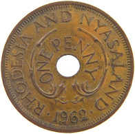 RHODESIA AND NYASALAND PENNY 1962 Elizabeth II. (1952-2022) #c071 0481 - Rhodesië