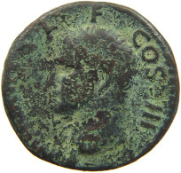 ROME EMPIRE AS  Agrippa (63-12 BC) NEPTUN TRIDENT RIC 58 #t137 0077 - The Julio-Claudians (27 BC Tot 69 AD)