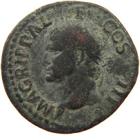 ROME EMPIRE AS  Agrippa (63-12 BC) #t151 0221 - The Julio-Claudians (27 BC To 69 AD)
