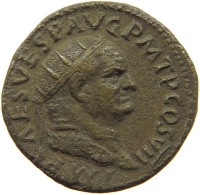 ROME EMPIRE DUPONDIUS  Vespasianus (69-79) FELICITAS PVBLICA #t151 0255 - Die Flavische Dynastie (69 / 96)