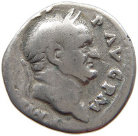 ROME EMPIRE DENAR  Vespasianus (69-79) AVGVR TRI POT #t150 0455 - Die Flavische Dynastie (69 / 96)