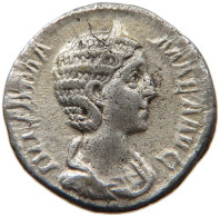 ROME EMPIRE DENAR  Julia Mamaea (222-235) VESTA #t110 0365 - La Dinastia Severi (193 / 235)