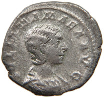 ROME EMPIRE DENAR  Julia Mamaea (222-235) #t110 0223 - The Severans (193 AD Tot 235 AD)