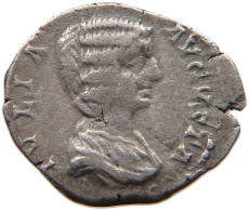 ROME EMPIRE DENAR  Julia Domna (217) #t110 0305 - The Severans (193 AD To 235 AD)