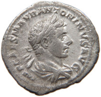 ROME EMPIRE DENAR  Elagabalus. 218-22 SALVS ANTONINI AVG #t110 0309 - The Severans (193 AD Tot 235 AD)
