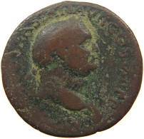 ROME EMPIRE AS  Vespasianus (69-79) #t141 0051 - Die Flavische Dynastie (69 / 96)