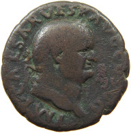 ROME EMPIRE AS  Vespasianus (69-79) #t126 0057 - The Flavians (69 AD To 96 AD)