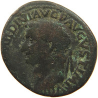 ROME EMPIRE AS  Tiberius (4-37) PONTIF MAX TR POT XXXVII #t151 0239 - Die Julio-Claudische Dynastie (-27 / 69)