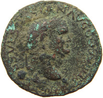 ROME EMPIRE AS  Nero (54-68) PONTIF AVGVSTI #t151 0267 - Les Julio-Claudiens (-27 à 69)