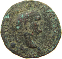 ROME EMPIRE AS  Nero (54-68) PONTIF AVGVSTI #t151 0267 - Die Julio-Claudische Dynastie (-27 / 69)