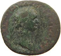 ROME EMPIRE AS  Domitianus (81-96) SALVTI AVGVSTI #t151 0263 - Les Flaviens (69 à 96)