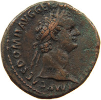 ROME EMPIRE AS  Domitianus (81-96) FORTVNAE AVGVSTI #t145 0465 - Les Flaviens (69 à 96)