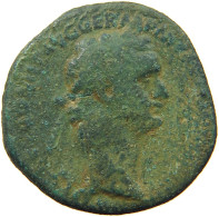 ROME EMPIRE AS  Domitianus (81-96) 88-89 COS XIIII LVD SAEC FEC S #t125 0431 - Les Flaviens (69 à 96)