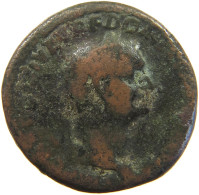 ROME EMPIRE AS  Domitianus (81-96) #t134 0307 - The Flavians (69 AD To 96 AD)