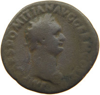 ROME EMPIRE AS  Domitianus (81-96) #t137 0087 - The Flavians (69 AD To 96 AD)