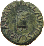 ROME EMPIRE QUADRANS  Claudius I. (41-54) #t126 0233 - La Dinastía Julio-Claudia (-27 / 69)