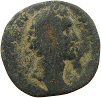 ROME EMPIRE SESTERTIUS  Marcus Aurelius (161-180) ROMA SEATED #t151 0197 - Les Antonins (96 à 192)