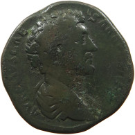 ROME EMPIRE SESTERTIUS  Marcus Aurelius (161-180) R POT VIII COS II SC #t150 0463 - Les Antonins (96 à 192)