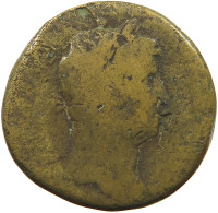 ROME EMPIRE SESTERTIUS  Hadrianus (117-138) #t141 0021 - Les Antonins (96 à 192)