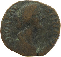 ROME EMPIRE SESTERTIUS  Faustina I., (141-161) FAUSTINA PEACOCK #t134 0267 - The Anthonines (96 AD To 192 AD)