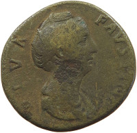 ROME EMPIRE SESTERTIUS  Faustina I., (141-161) CONSE CRATIO #t151 0185 - The Anthonines (96 AD Tot 192 AD)