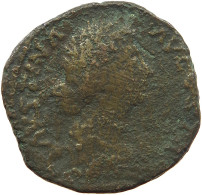 ROME EMPIRE SESTERTIUS  Faustina I., (141-161) ROMA SEATED #t151 0203 - The Anthonines (96 AD Tot 192 AD)