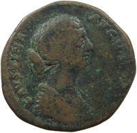 ROME EMPIRE SESTERTIUS  Faustina I., (141-161) CYBELE #t156 0281 - The Anthonines (96 AD Tot 192 AD)