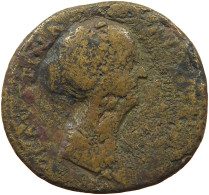 ROME EMPIRE SESTERTIUS  Faustina I., (141-161) #t141 0011 - Die Antoninische Dynastie (96 / 192)