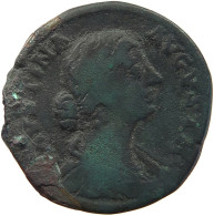 ROME EMPIRE SESTERTIUS  Faustina I., (141-161) #a030 0031 - Die Antoninische Dynastie (96 / 192)