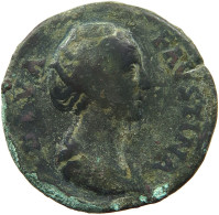 ROME EMPIRE SESTERTIUS  Faustina I., (141-161) #t126 0239 - The Anthonines (96 AD To 192 AD)