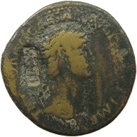 ROME EMPIRE SESTERTIUS  Claudius I. (41-54) SPES AVGVSTA COUNTERMARKED #t151 0159 - The Julio-Claudians (27 BC To 69 AD)