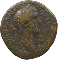 ROME EMPIRE SESTERTIUS  Antoninus Pius (138-161) SEATED ROMA PAX #t151 0169 - Die Antoninische Dynastie (96 / 192)