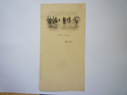 2023 - 2832  Joli MENU Vierge De BIARRITZ  :  BAIGNEURS   1918  (Format  9,5 X 19 Cm)   XXX - Menus