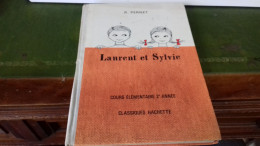 138 / LAURENT ET SYLVIE COURS ELEMENTAIRE 2EME ANNEE 1964 / 160PAGES - 6-12 Years Old