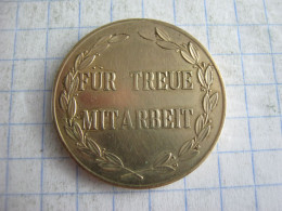 Germany Award Medals Fur Treue Mitarbeit ( Acron ) - Autres & Non Classés