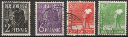 All. Besetzung, Gemeinschaftsausgaben 1947/48 Mi-Nr.943 - 946  O Gestempelt ( A 1822 ) Günstige Versandkosten - Usados