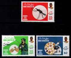BRUNEI 1988 - Michel Nr. 396/398 - MNH ** - Malaria Eradication - Brunei (1984-...)