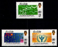 BRUNEI 1990 - Michel Nr. 418/420 - MNH ** - International Literacy Year - Brunei (1984-...)