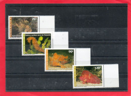 4 Valeurs De La POLYNESIE ++ De 1990  Bord De Feuille . - Collections (sans Albums)