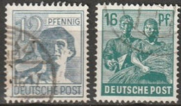 All. Besetzung, Gemeinschaftsausgaben 1947/48 Mi-Nr.947 + 949  O Gestempelt ( A 1913 ) Günstige Versandkosten - Gebraucht