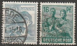 All. Besetzung, Gemeinschaftsausgaben 1947/48 Mi-Nr.947 + 949  O Gestempelt ( A 1913/3 ) Günstige Versandkosten - Gebraucht