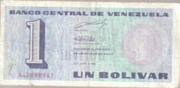 Banknote Venezuela 1 Bolívar - Simón Bolívar - 1989 - Venezuela