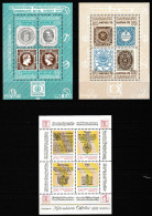 DINAMARCA  MNH  3 SHEETS - Blokken & Velletjes