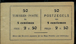 Carnet : N° A 13d (b ) Belle Fraicheur Donc Dernier Volet Timbres à L'envers !!!  état: ** - 1907-1941 Oude [A]