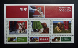 Ireland - Irelande - Eire - 2006 - ( 3 Val. ) Greeting Stamps - Dogs - Chinese New Year - Year Of The Dog - MNH - Blocks & Sheetlets